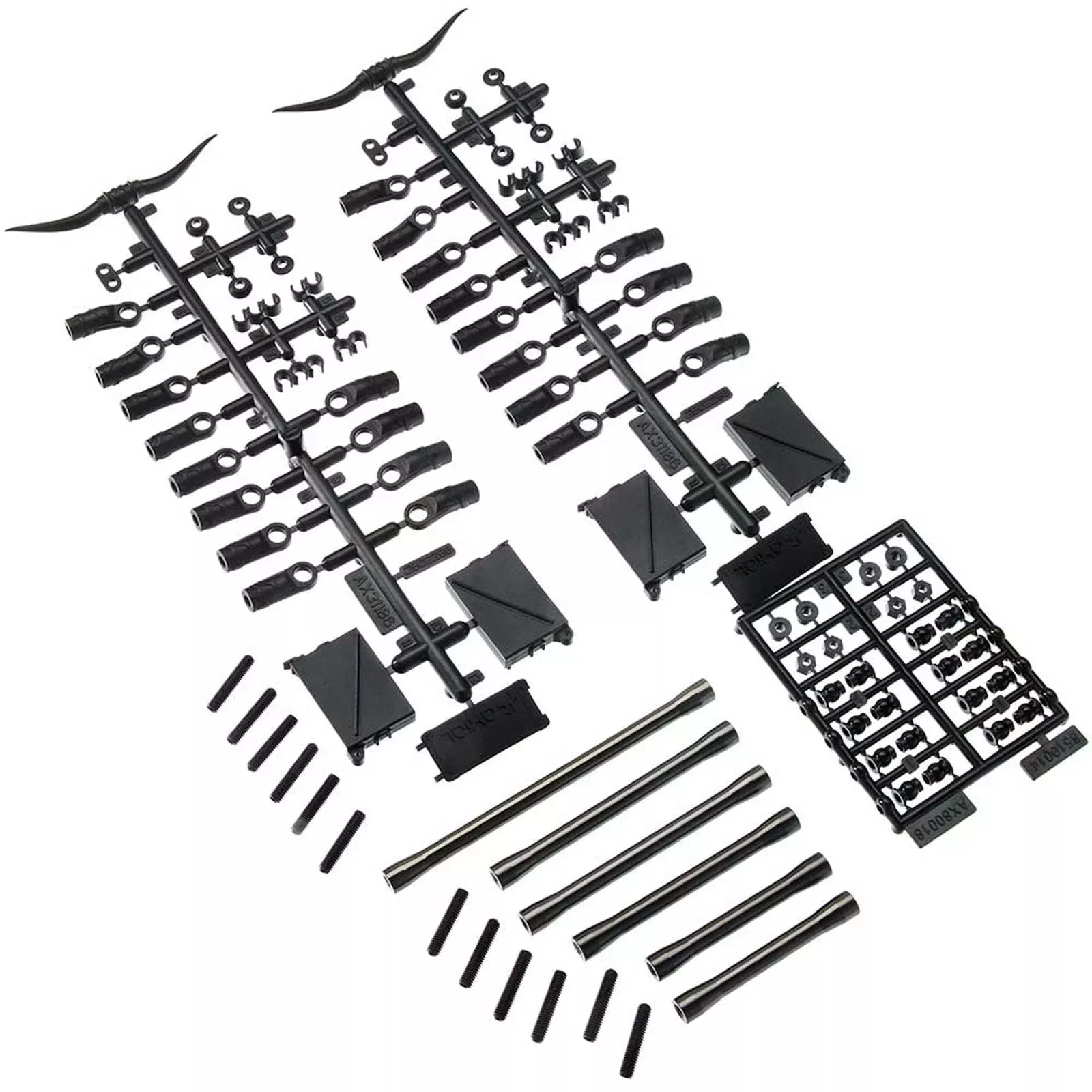 AX31465 Front Link Set Aluminum: SCX10 II (AXIC1465)