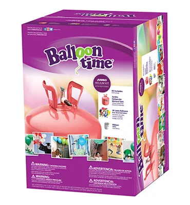 Balloon Time Jumbo Helium Tank Kit 1 Pk