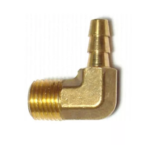 Barbed Fittings-1/4"- Elbow x 1/4" MPT- Brass