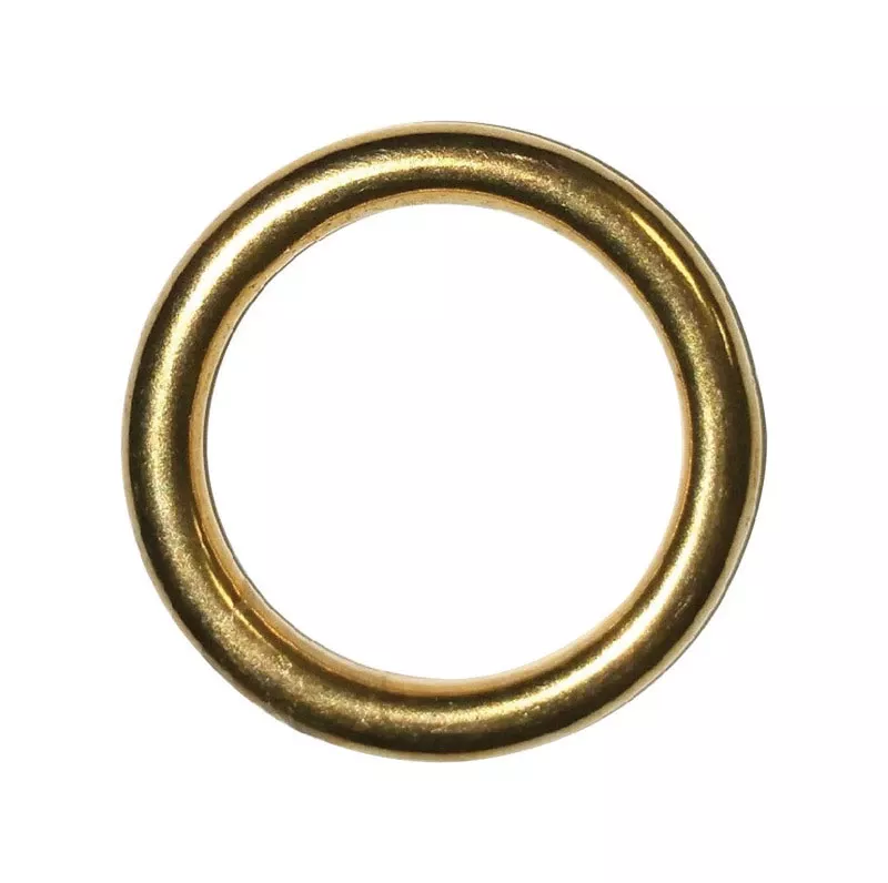 Baron Jumbo Polished Silver Brass 2 In. L Ring 1 Pk