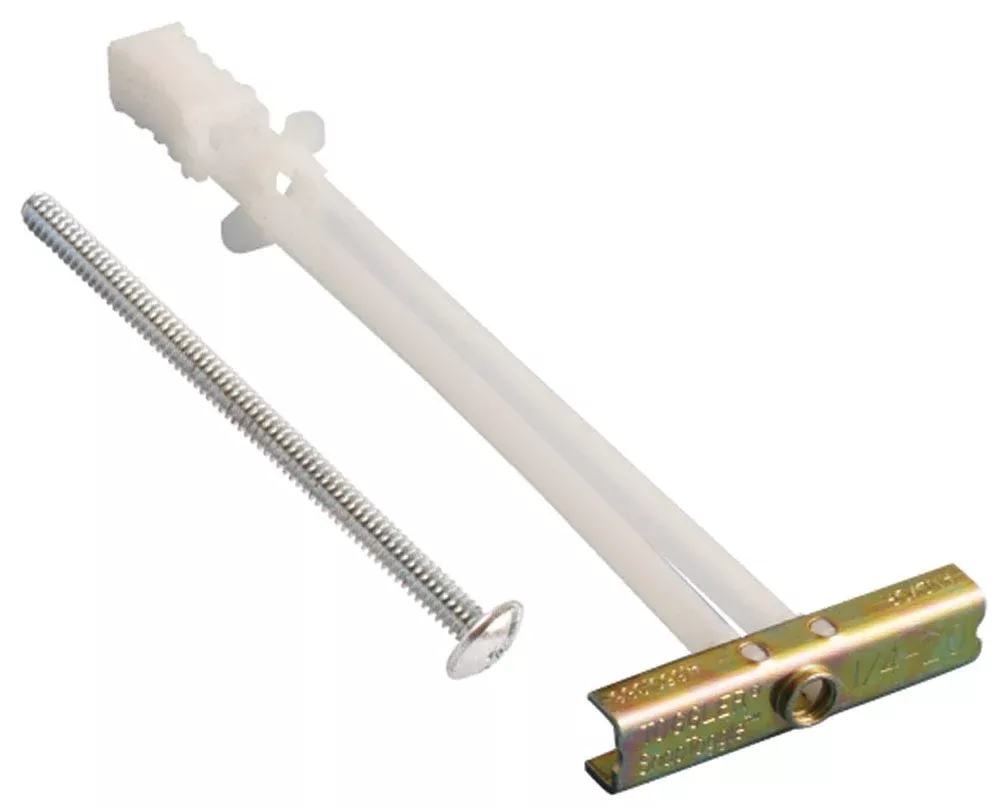 (BB™) 1/4-20 Toggler SNAPTOGGLE Heavy Duty Toggle Bolt Zinc with 1/4-20 x 2 1/2 Combo Pan Machine Screws Zinc (100 Pcs)