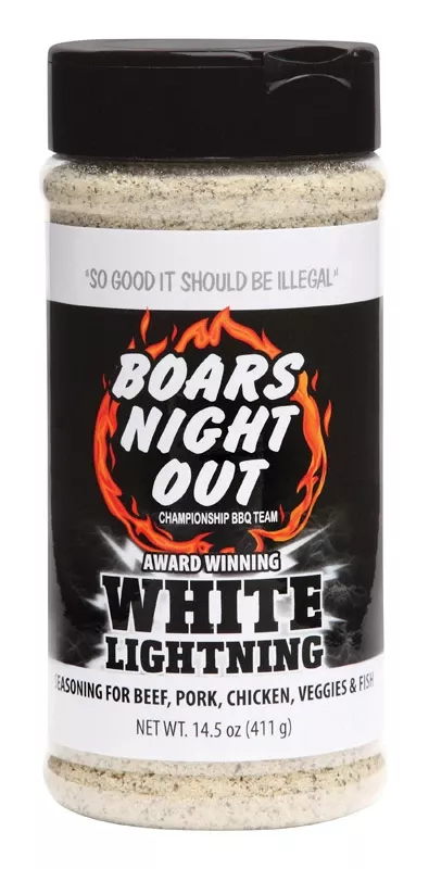 Bbq Seasoning Rub, White Lightening, 14.5 Oz.