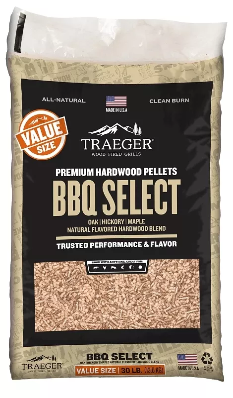 Bbq Select Hardwood Pellet, 30 Lbs.