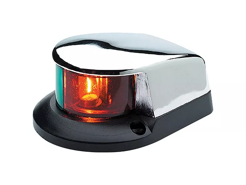 Bi-color Bow Light 12v Chrome Plated Brass Led 4-inch Model 02021