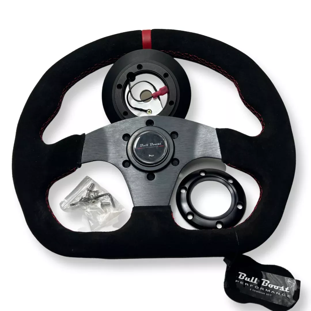Billet Aluminum Steering Wheel + Short Hub Adapter Kit For Civic Integra Accord