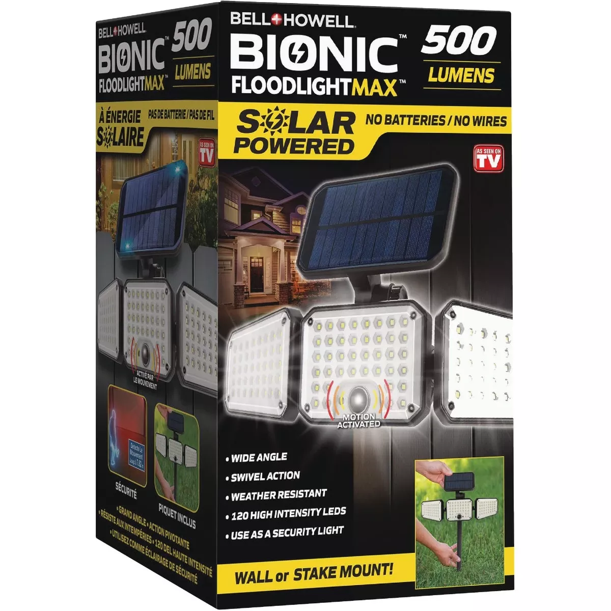 Bionic Floodlight Max 500 Lumen Solar Powered Motion Activated Led Light