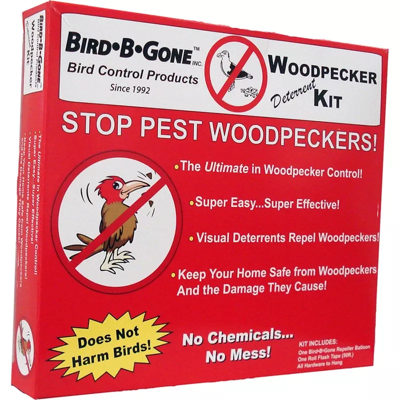 Bird-b-gone Bird Deterrent Kit For Woodpeckers 5 Pk