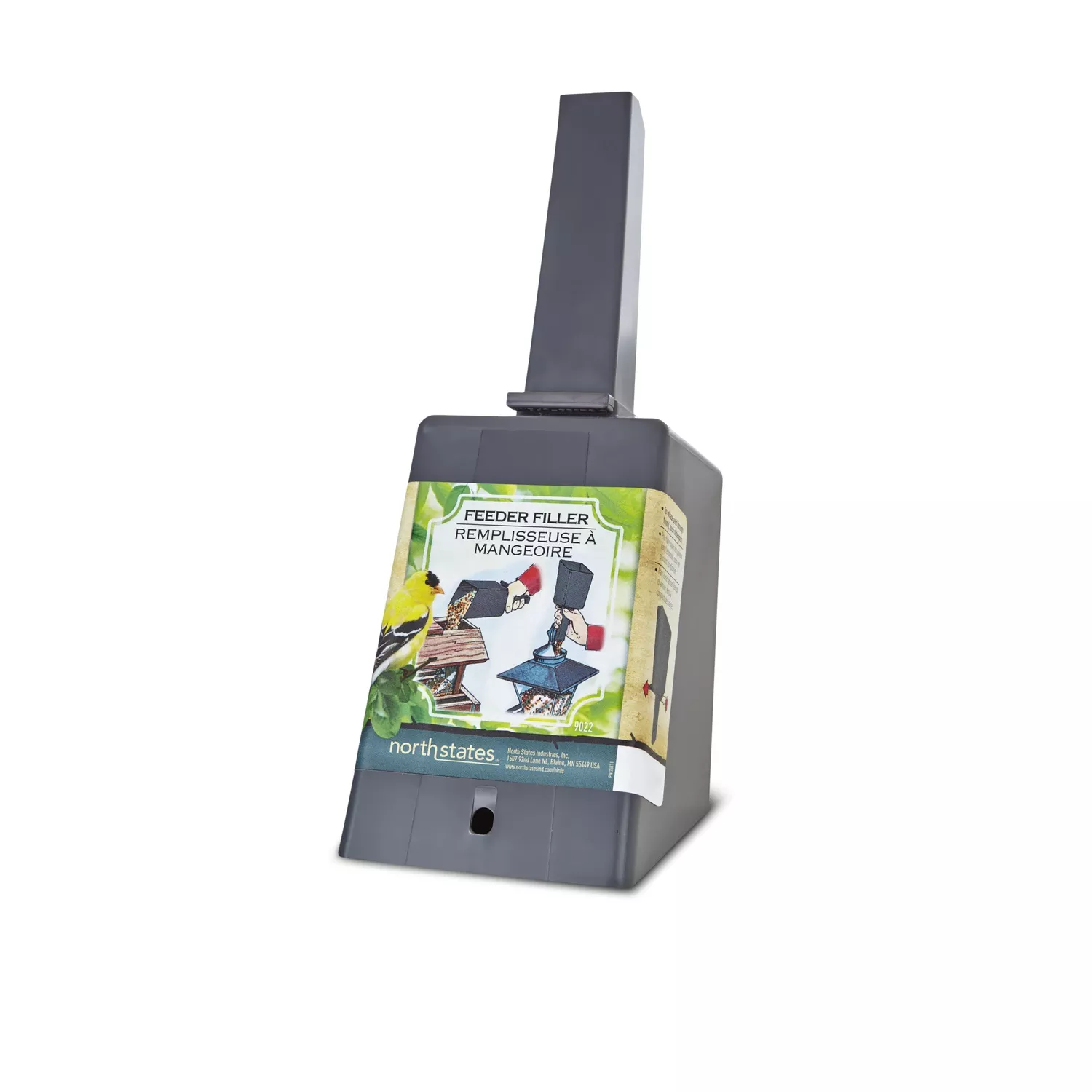 Bird Seed Scoop - 4 Cup Capacity, Black Plastic, Model 9022