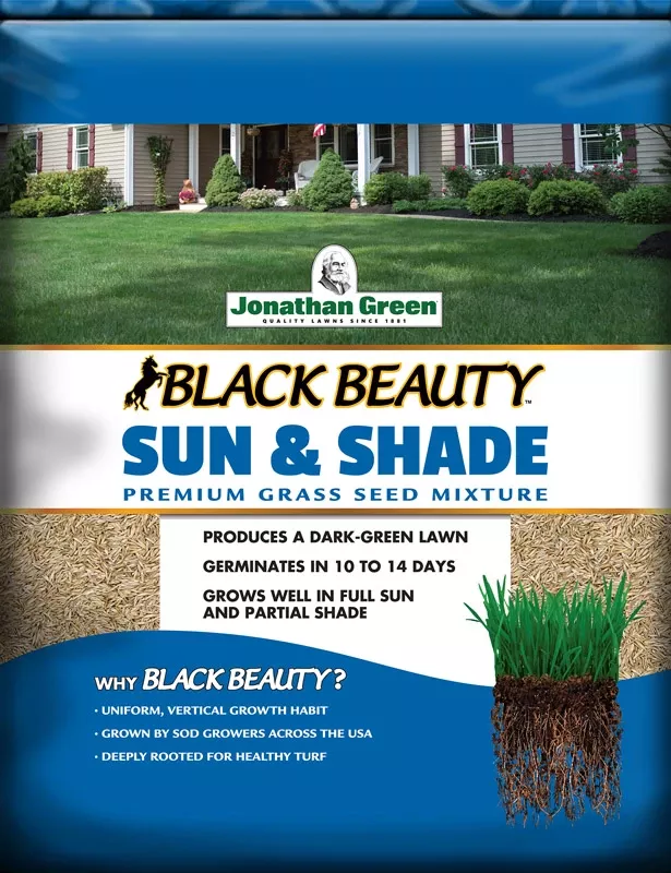 Black Beauty Sun And Shade Grass Seed Mixture 15 Lb For Partial Shade/sun