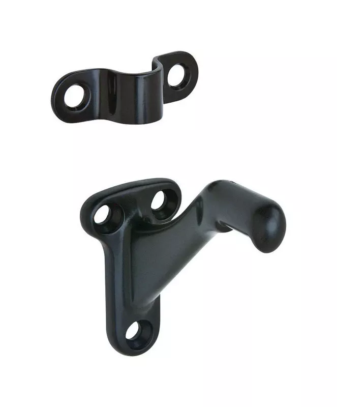 Black Brass Handrail Bracket 059b-19 Traditional Style