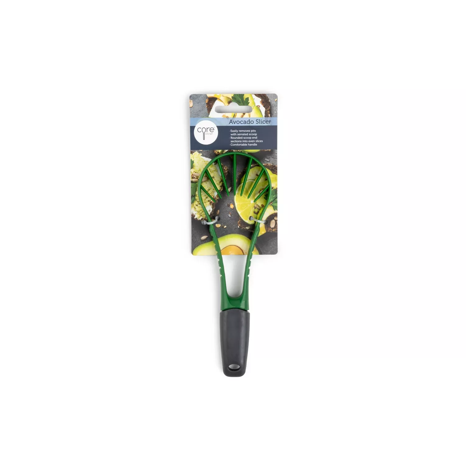 Black/green Polypropylene/tpr Avocado Slicer Model Ac29894