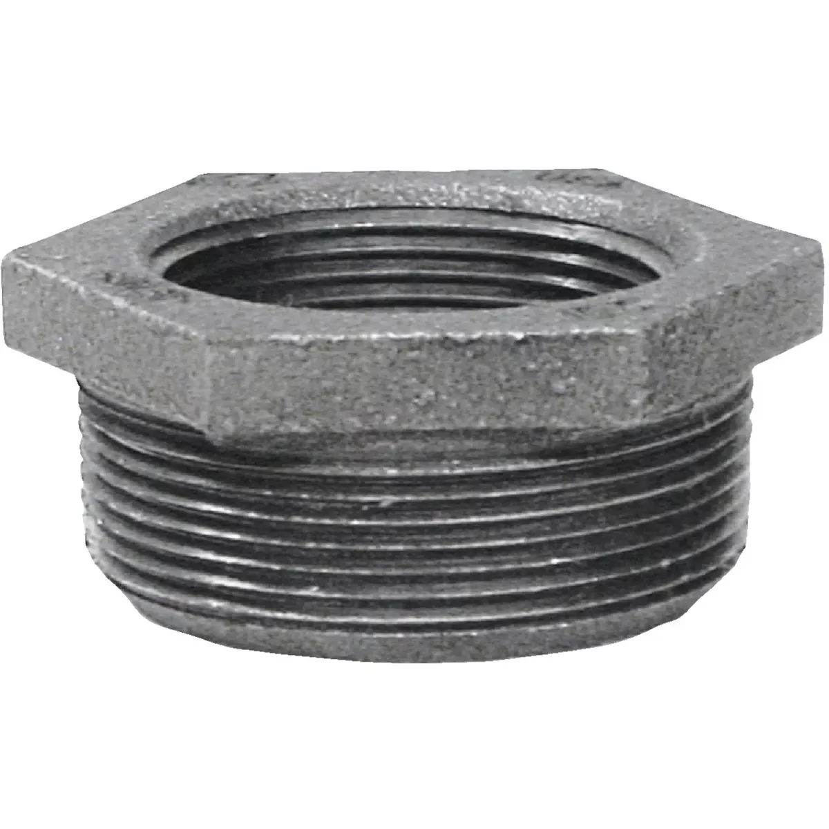 Black Pipe Hex Reducing Bushing, 2 X 1 In.