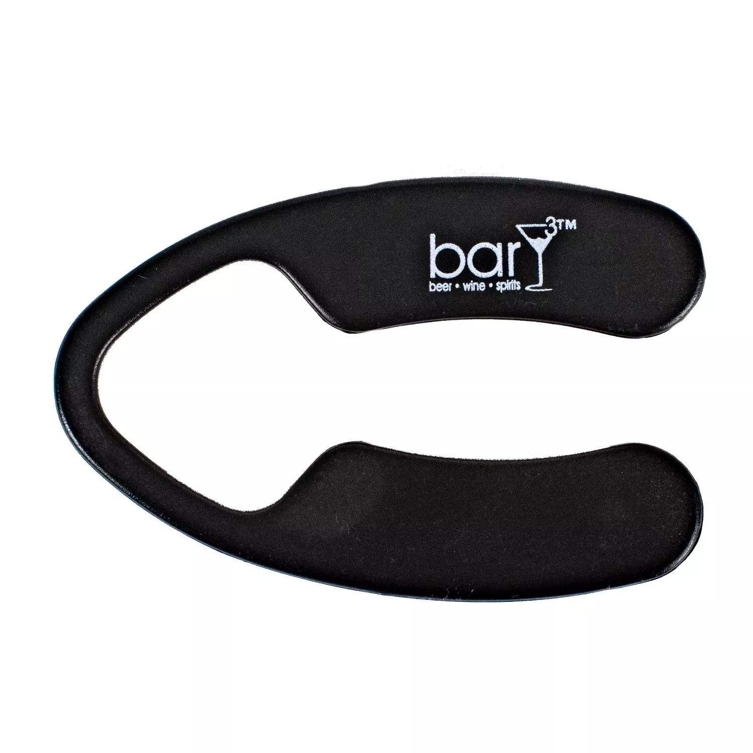 Black Plastic And Stainless Steel Wine Bottle Foil Cutter - Model Bar-0748