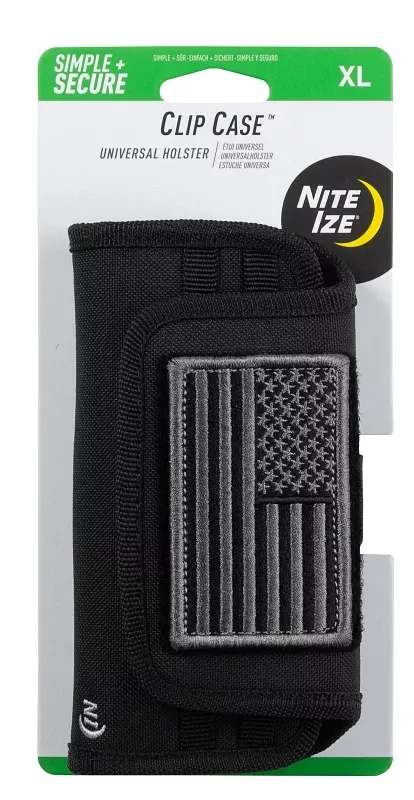 Black Xl Universal Cell Phone Case With Clip - Model Ccsxlus-01-r3