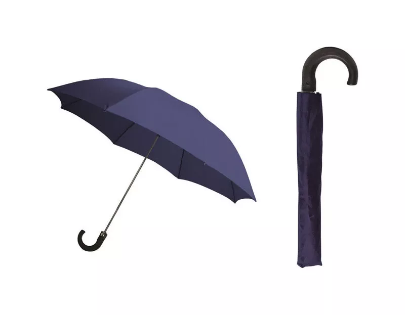 Blue 42 Inch Diameter Auto Open Umbrella With Metal Frame