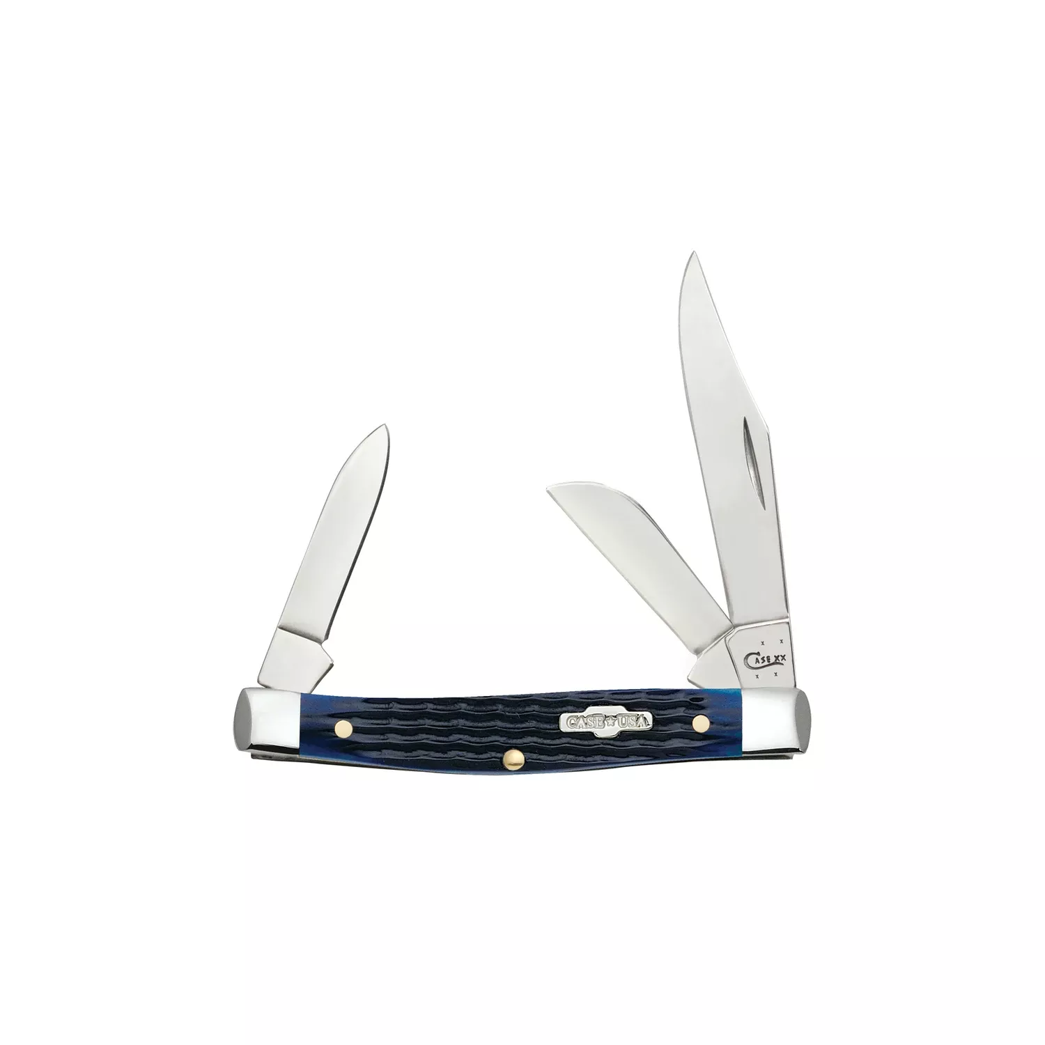 Blue Bone Rogers Corn Cob Jig Medium Stockman Pocket Knife