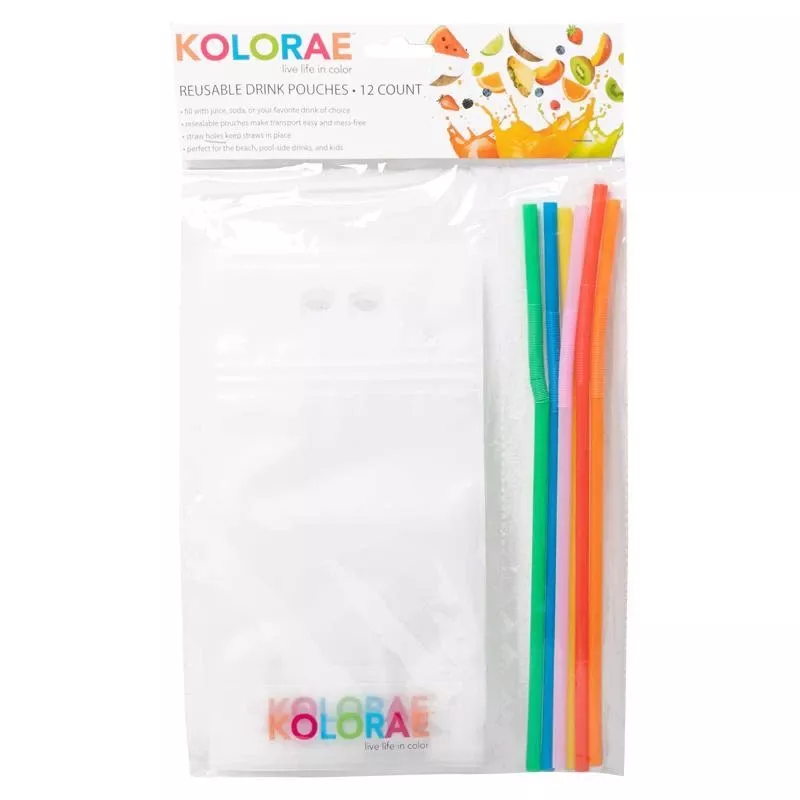 Blueoco Kolorae Clear Plastic Drink Pouch