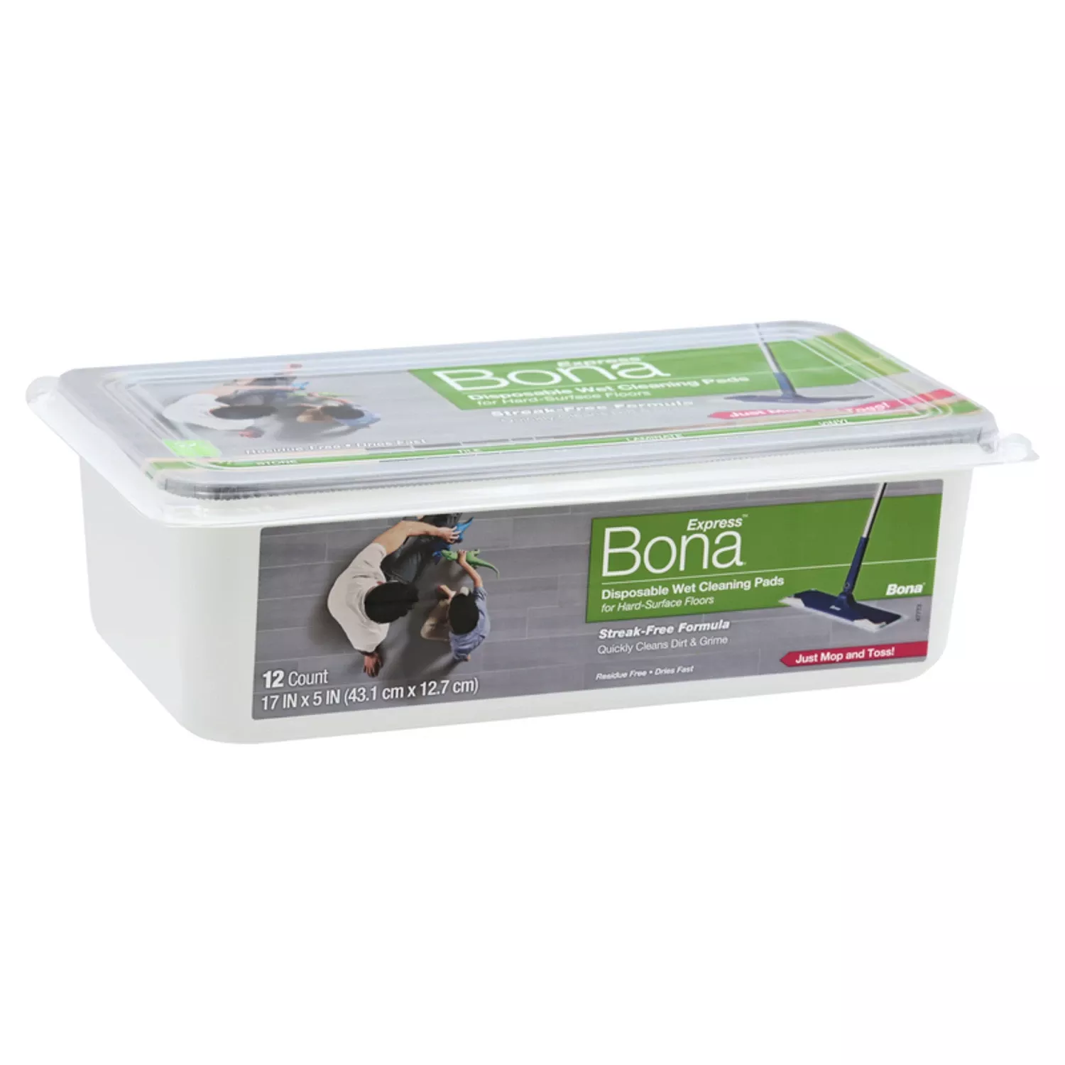 Bona Express Disposable Wet Cleaning Pads Pads 12 Pk