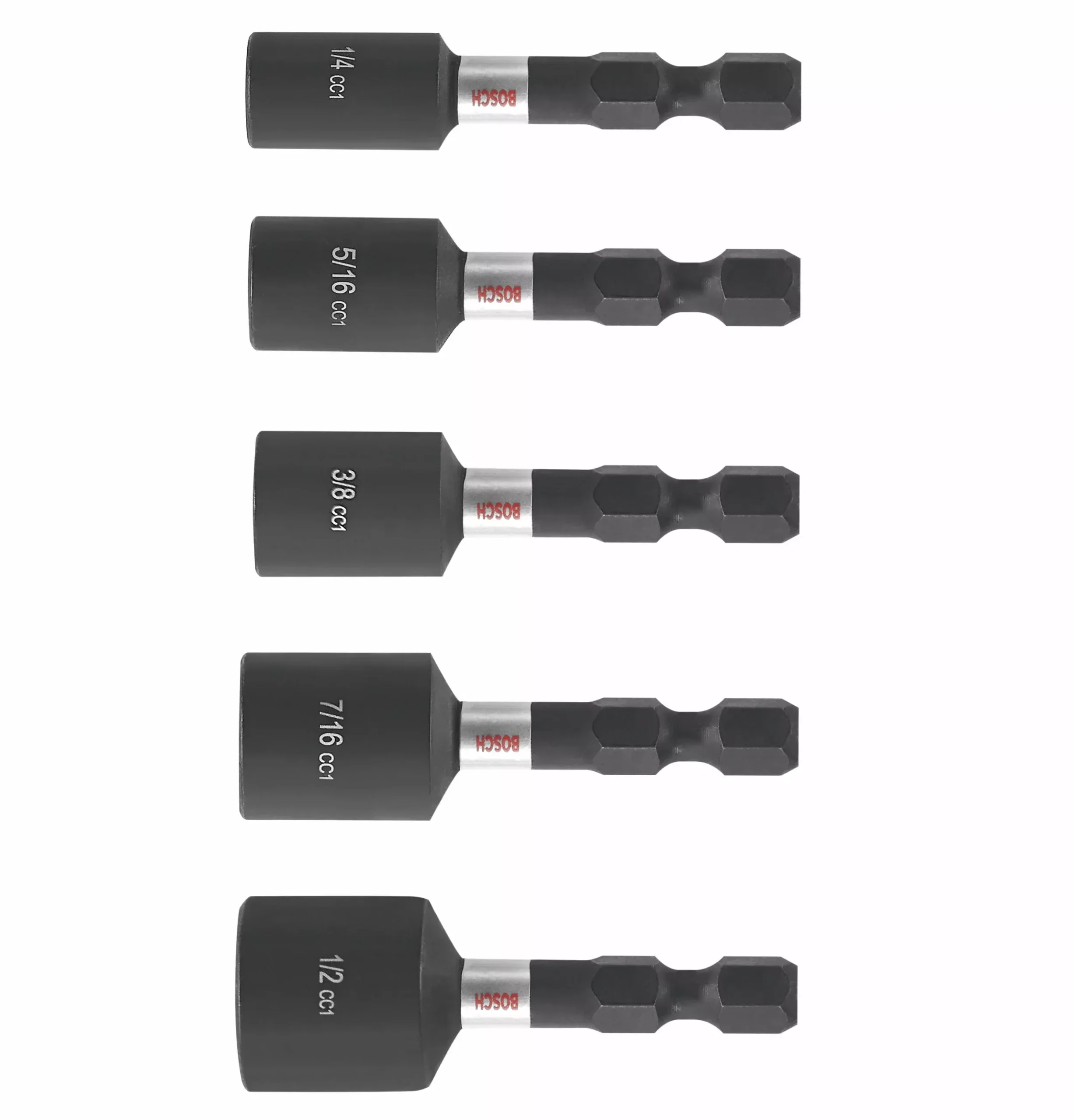 BOSCH ITDNSV105 5 pc. Driven 1-7/8 In. Impact Nutsetter Set