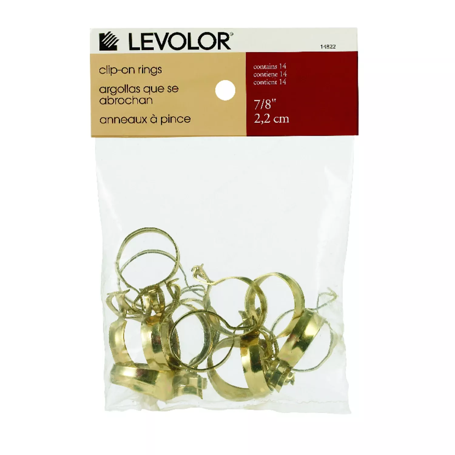 Bronze Clip Ring For 5/8 In. Rods, 3/4 In. Diameter, 14 Pack