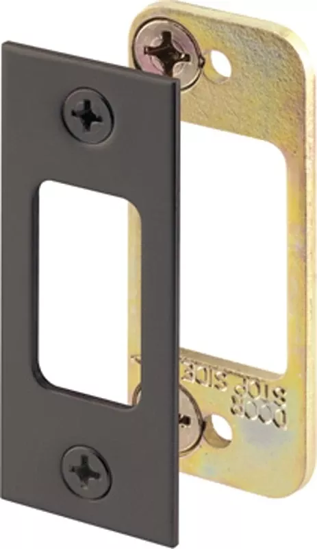 Bronze High Security Deadbolt Strike Plate, Model E 2482
