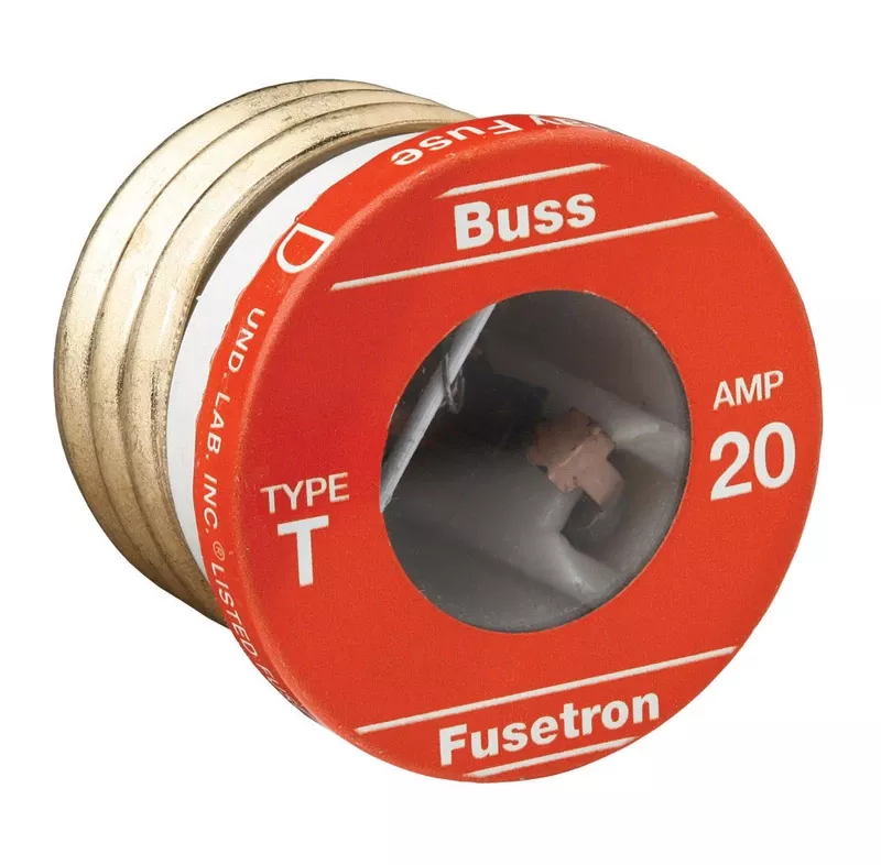 Bussmann 20 Amps Dual Element Plug Fuse 4 Pk