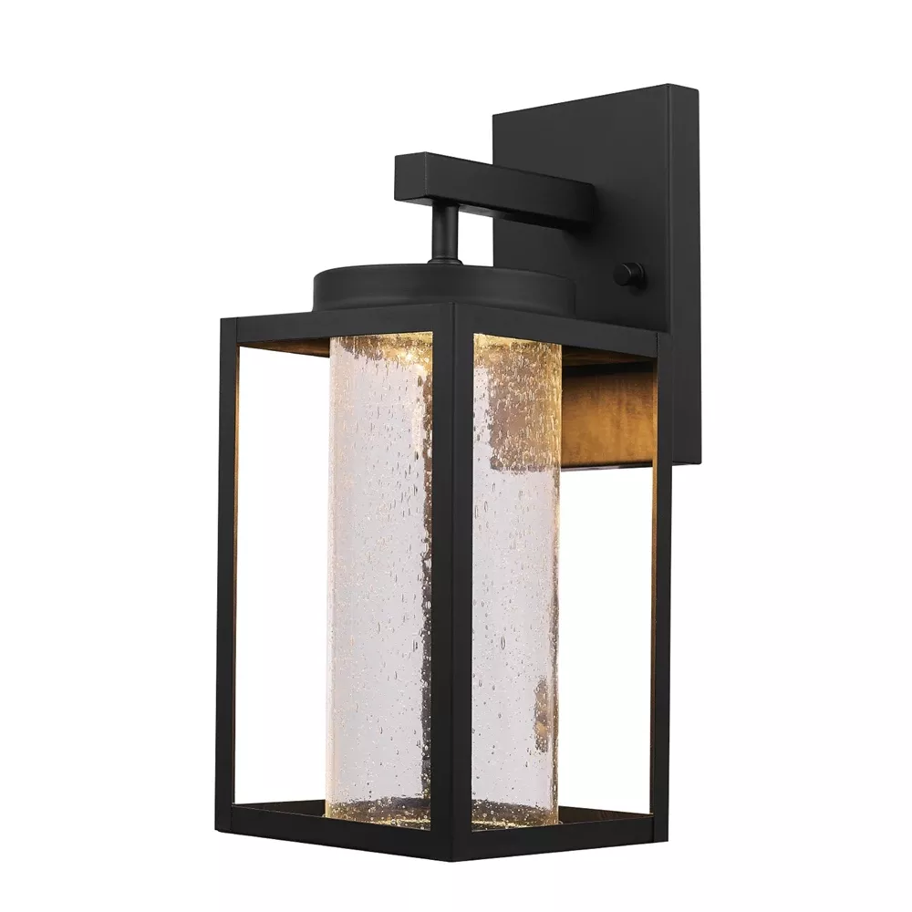 Capulet 1-light Matte Black Wall Sconce, 13-inch Led Indoor/outdoor