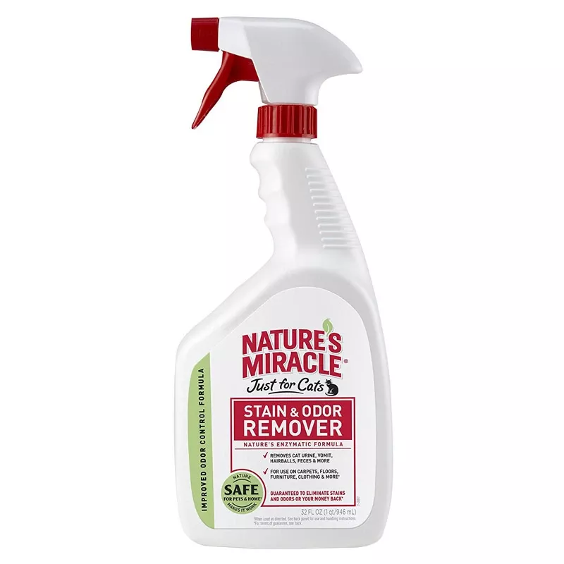 Cat Odor And Stain Remover 32 Ounce Trigger Spray Bottle