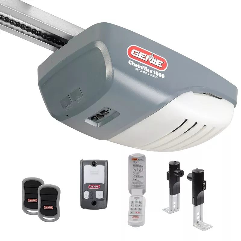 Chainmax 1000 3/4 Hp Chain Drive Garage Door Opener With Remote Control