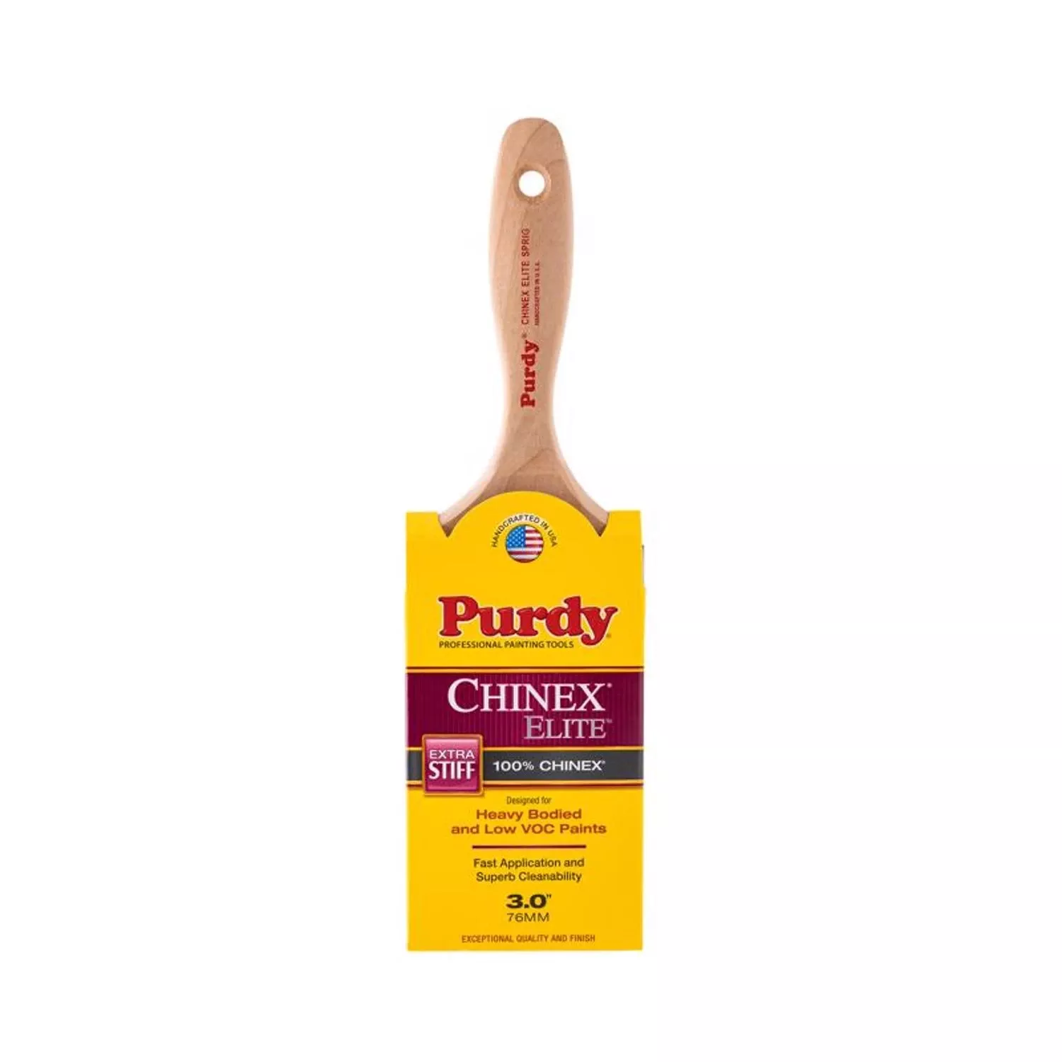 Chinex Elite Sprig 3 In. Extra Stiff Flat Trim Paint Brush