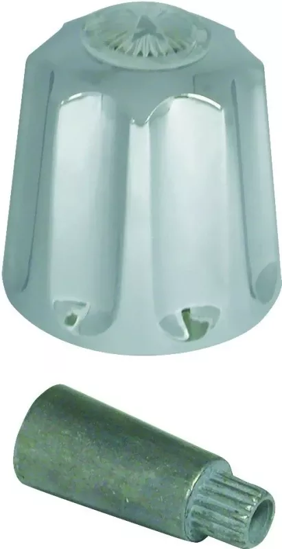 Chrome Single Diverter Faucet Handle For Gerber Tub And Shower, Model 88861
