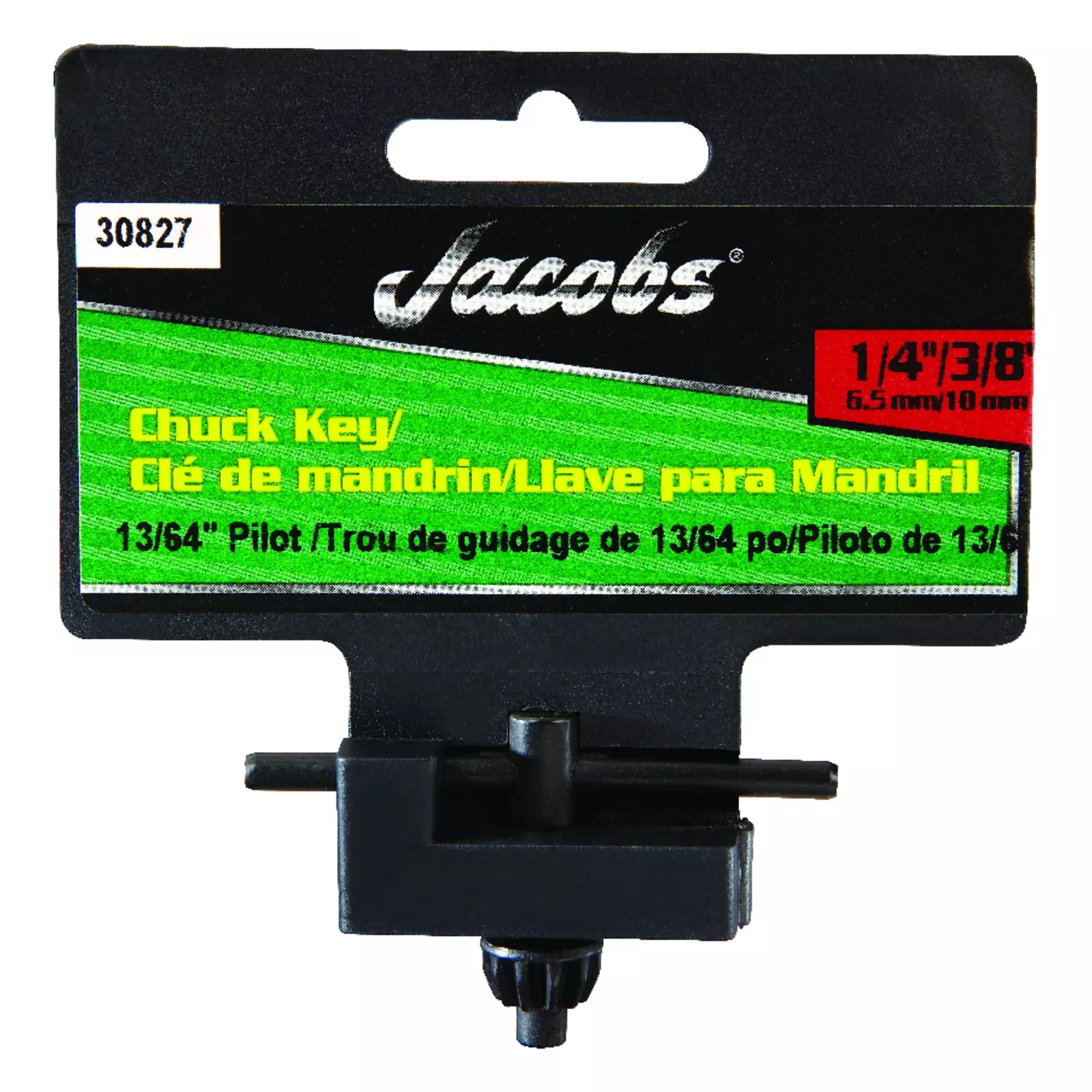Chuck Key, 1/4 & 3/8 In.
