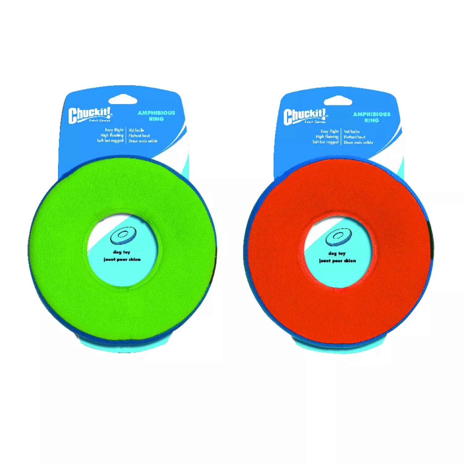 Chuckit! For Dog Assorted Canvas Amphibious Flying Ring Flyer Dog Toy Medium 1 Pk