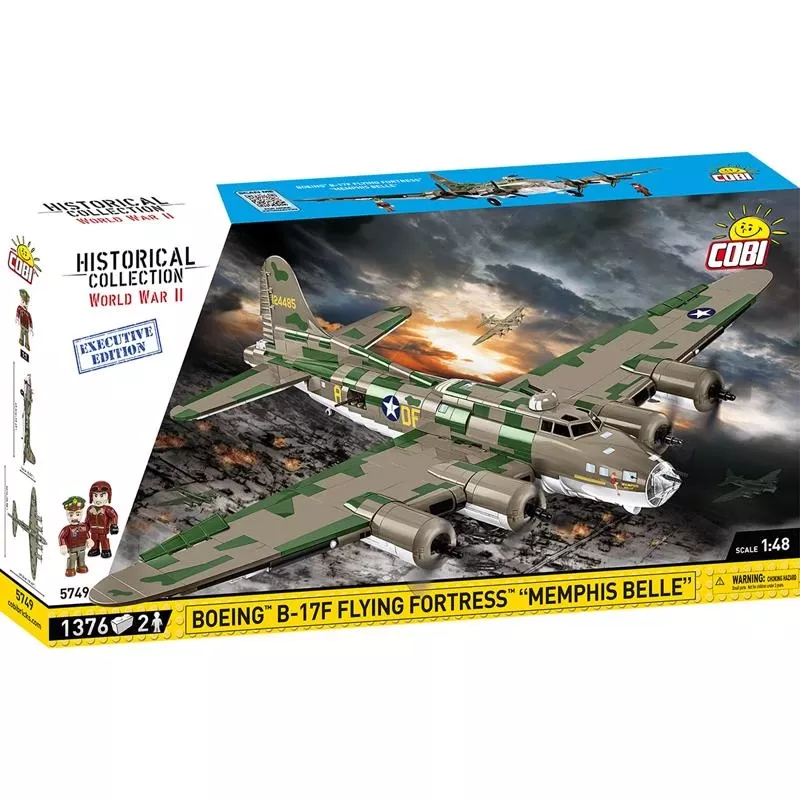Cobi Boeing B-17f Flying Fortress Airplane Block Set Multicolored 1376 Pc
