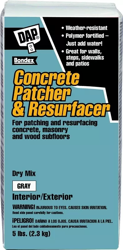 Concrete Patcher, Dry Latex, 5-lbs.