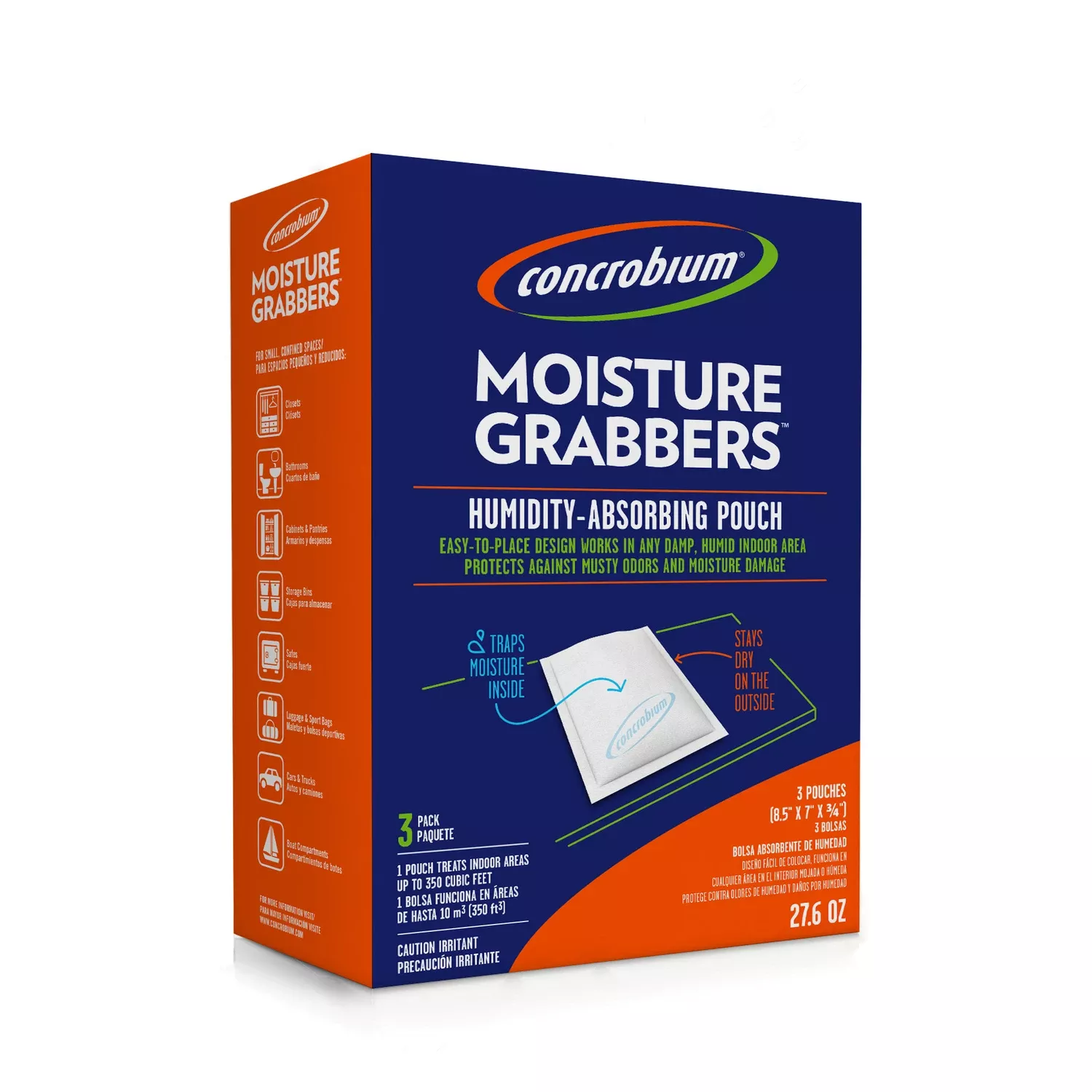 Concrobium Humidity-absorbing Pouch No Scent 27.6 Oz