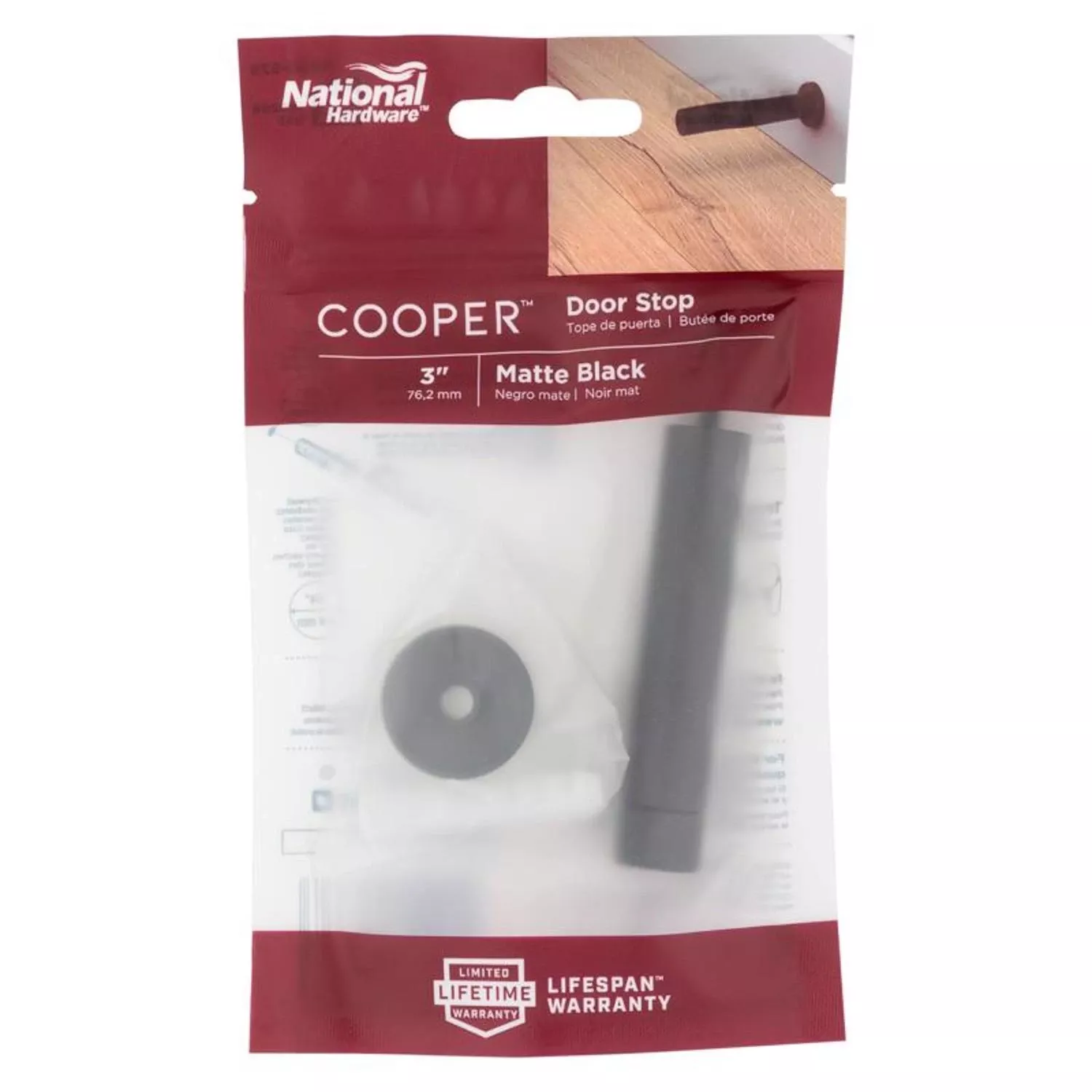 Cooper Door Stop, Matte Black