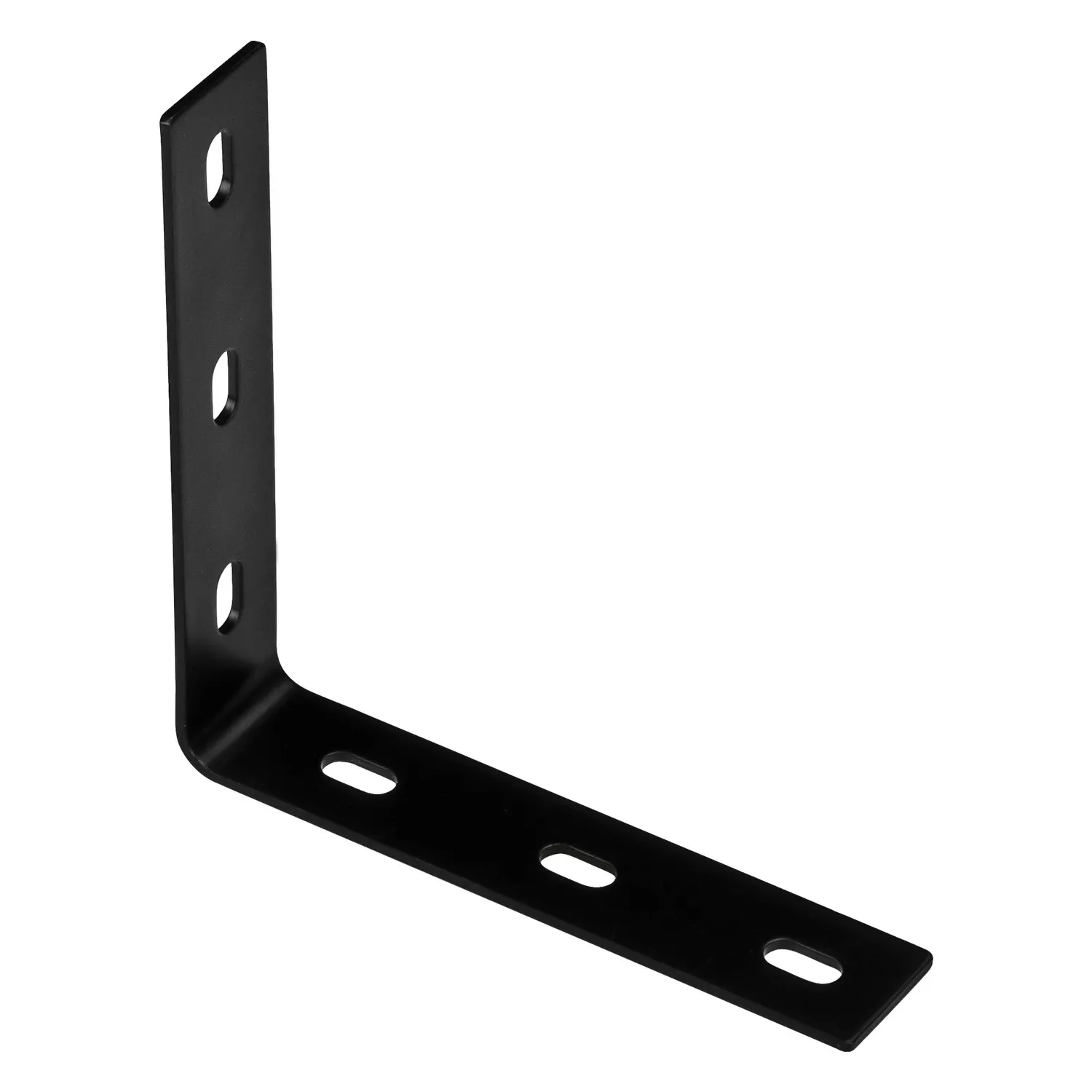 Corner Brace, Black Steel, 7.1 In.