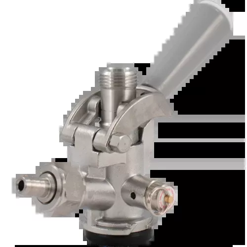 D-Style Sanke Keg Tap, Stainless Steel with PRV