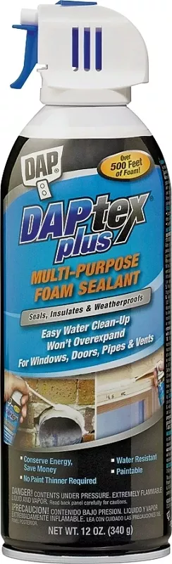 Daptex Plus Window & Door Latex Foam Sealant, 12-oz.
