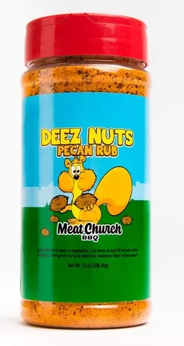Deez Nuts Pecan Seasoning Rub 14 Oz – Perfect For Bbq And Grilling