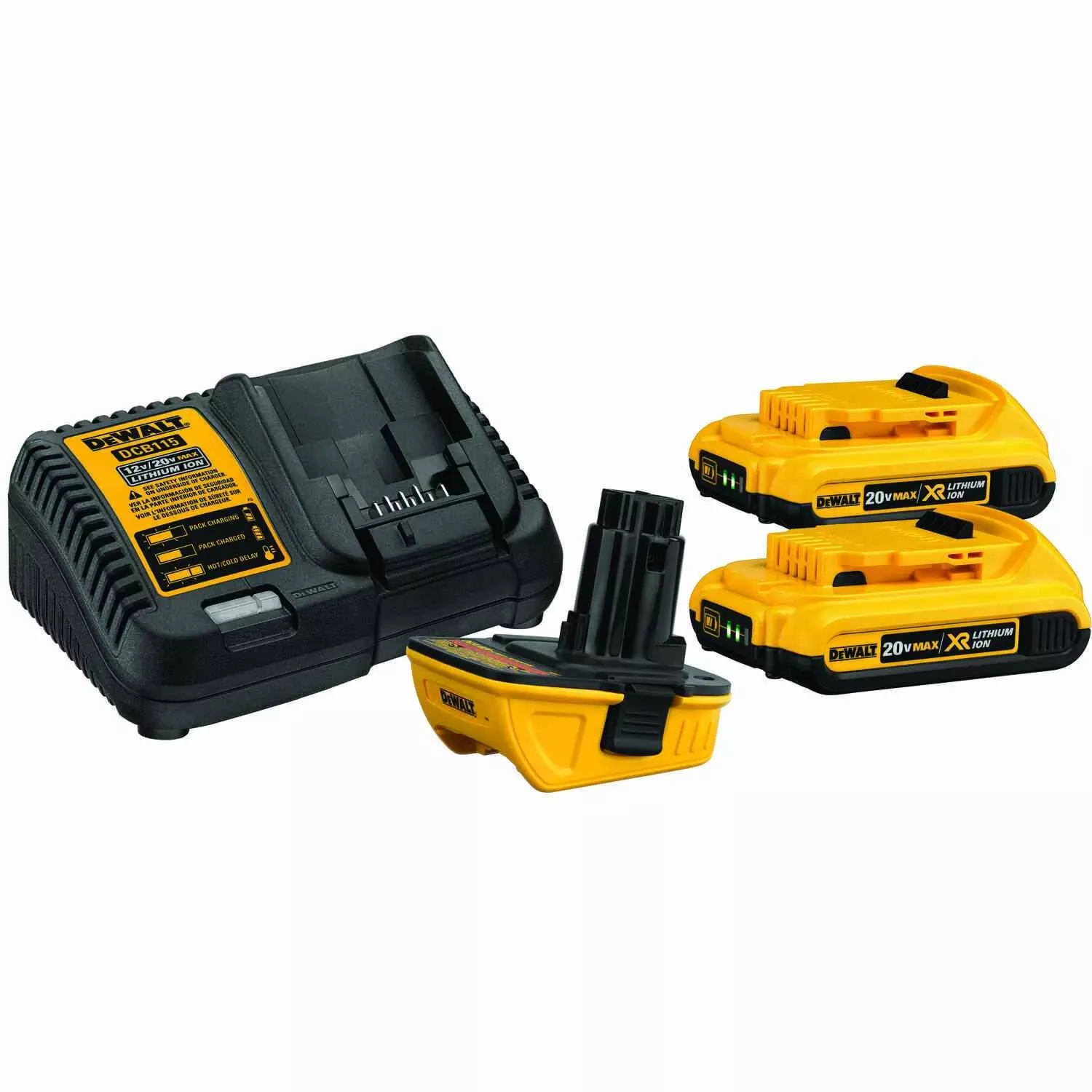 Dewalt 20v Max Dca2203c Lithium-ion Battery Adapter Kit 4 Pc