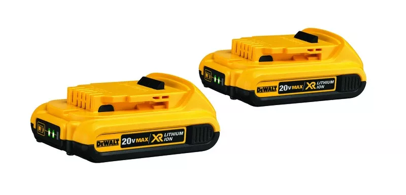 Dewalt 20v Max Dcb203-2 2 Ah Lithium-ion Compact Battery 2 Pc