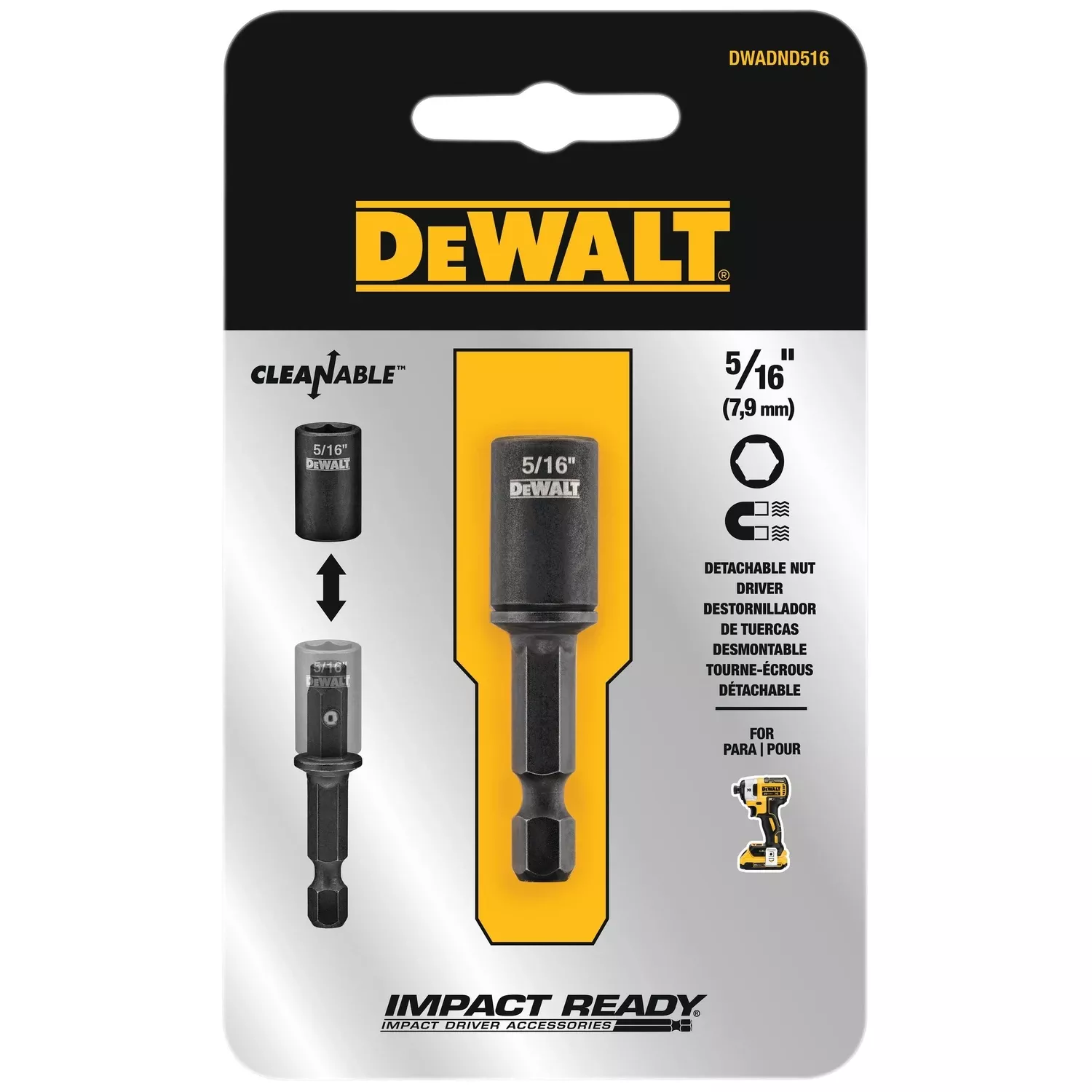Dewalt 5/16 In. Metal Nut Driver 1 Pc