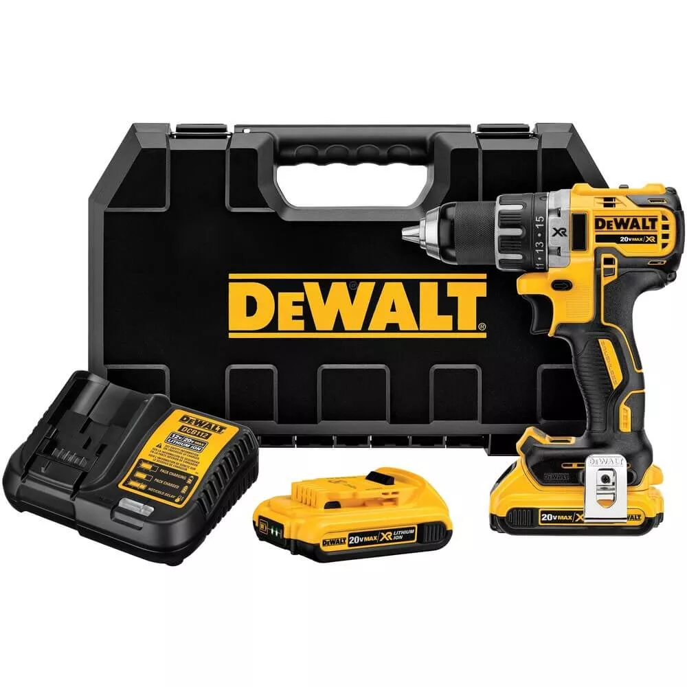 DEWALT DCD791D2 20V MAX* XR Li-Ion Brushless Compact Drill / Driver Kit