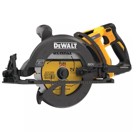 DEWALT DCS577B FLEXVOLT 60V MAX* 7-1/4 in. Cordless Worm Drive Style Saw (Tool Only)