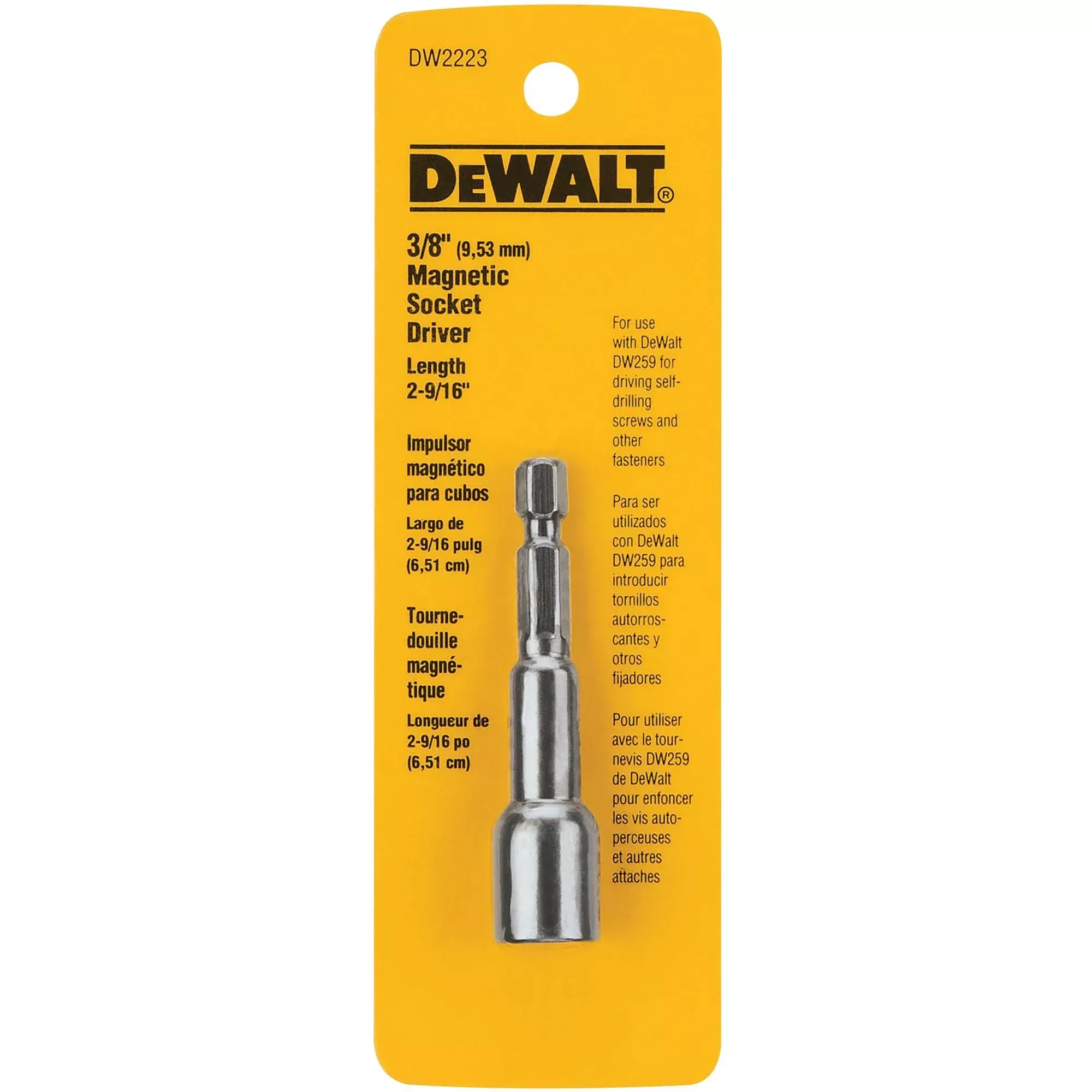 DeWalt DW2542IR G 1/4″ Hex Shank To 3/8″ Socket Adaptor