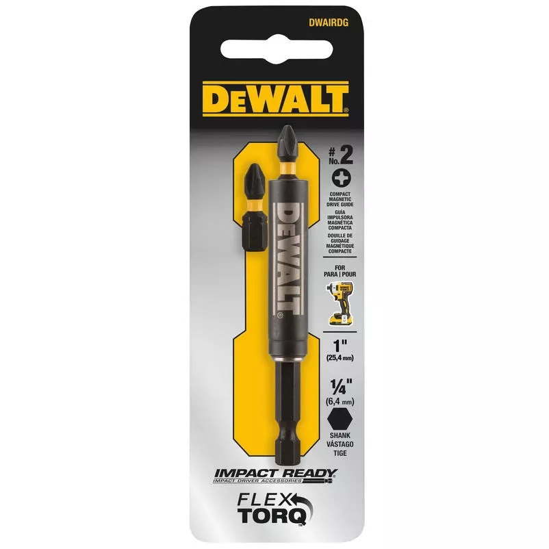 Dewalt Dwairdg 1/4″ Hex Shank Stainless Steel Drive Guide For Impact & Drill Drivers