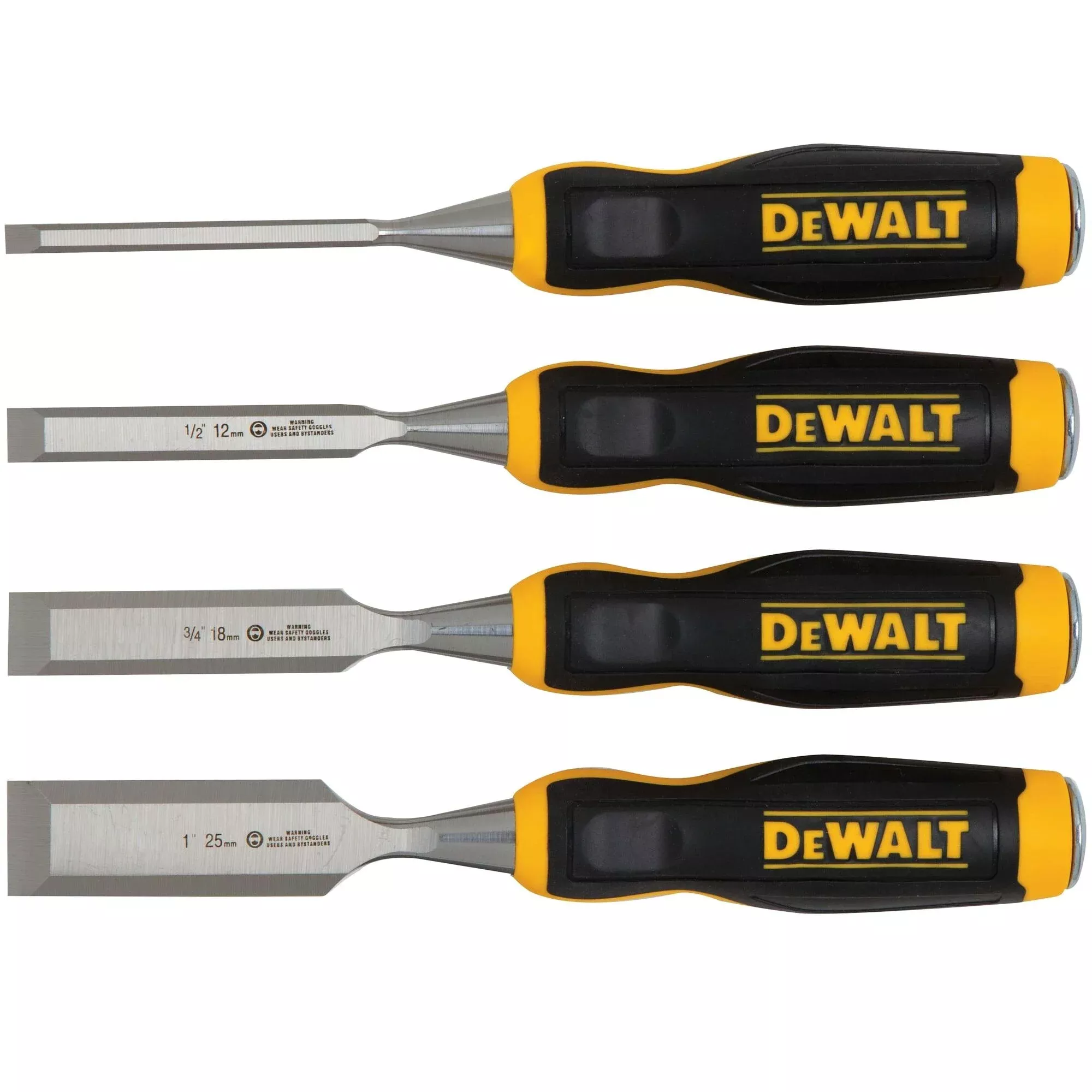 DeWalt DWHT16063 4 Pack Wood Chisel Set