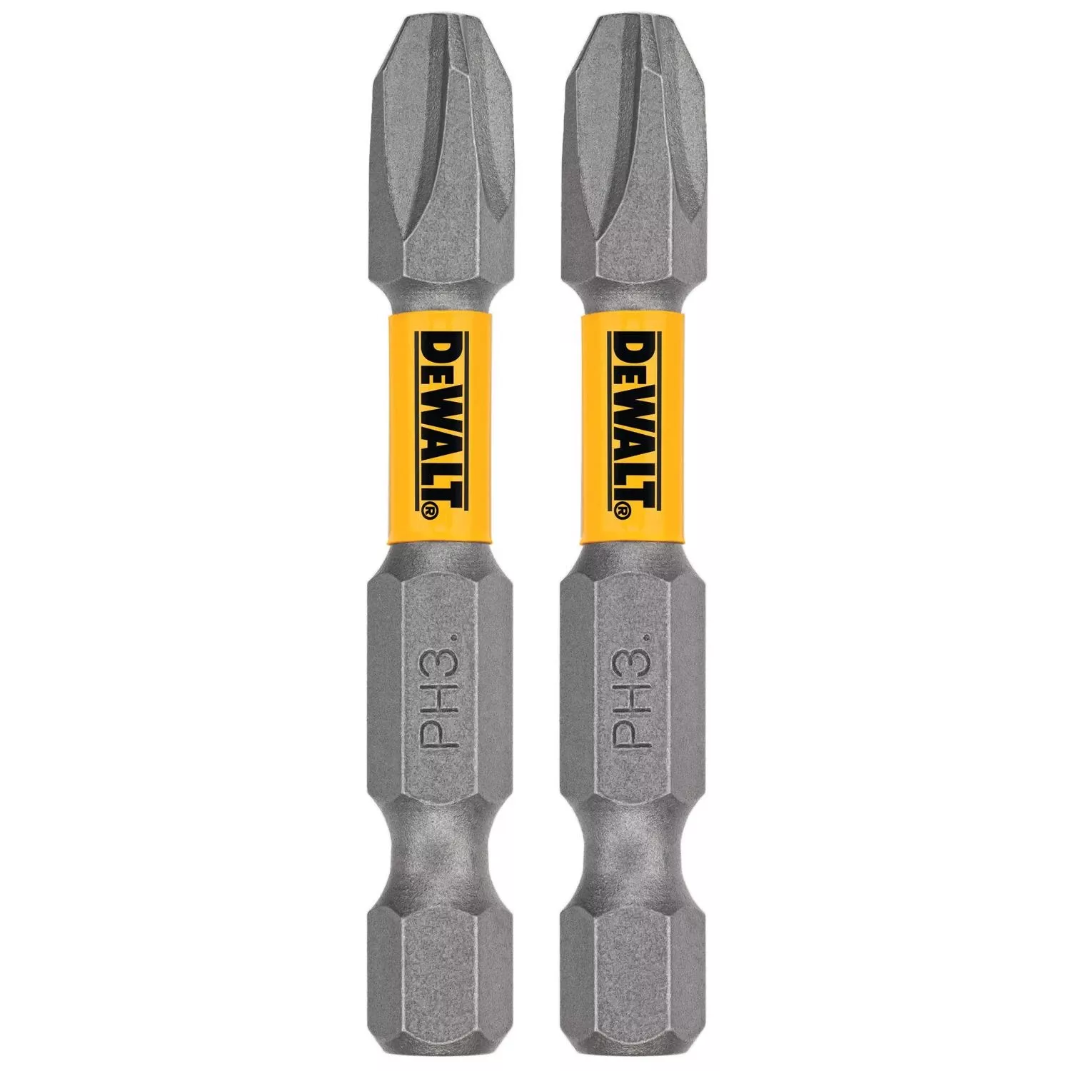Dewalt Max Fit Phillips #3 X 2 In. L Screwdriver Bit Set Steel 2 Pk